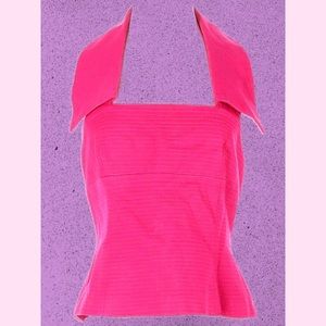 Vintage Christian Dior Peplum Halter Top Size 8